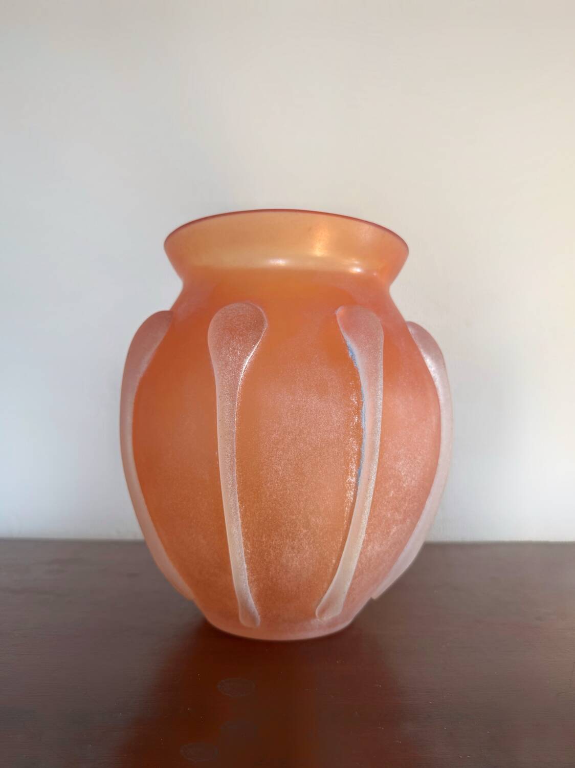 Murano Scavo glass paste vase antique