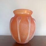 Vase pâte de verre Murano Scavo ancien