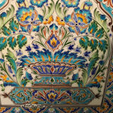 Oriental ceramic tile panel