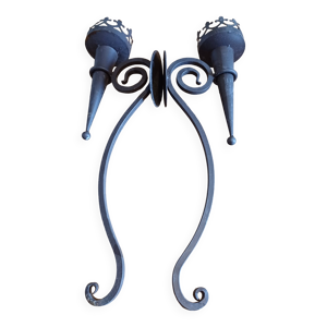 Paire d'Appliques en - fer
