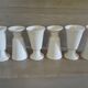 6 mazagrans/ mugs in white porcelain