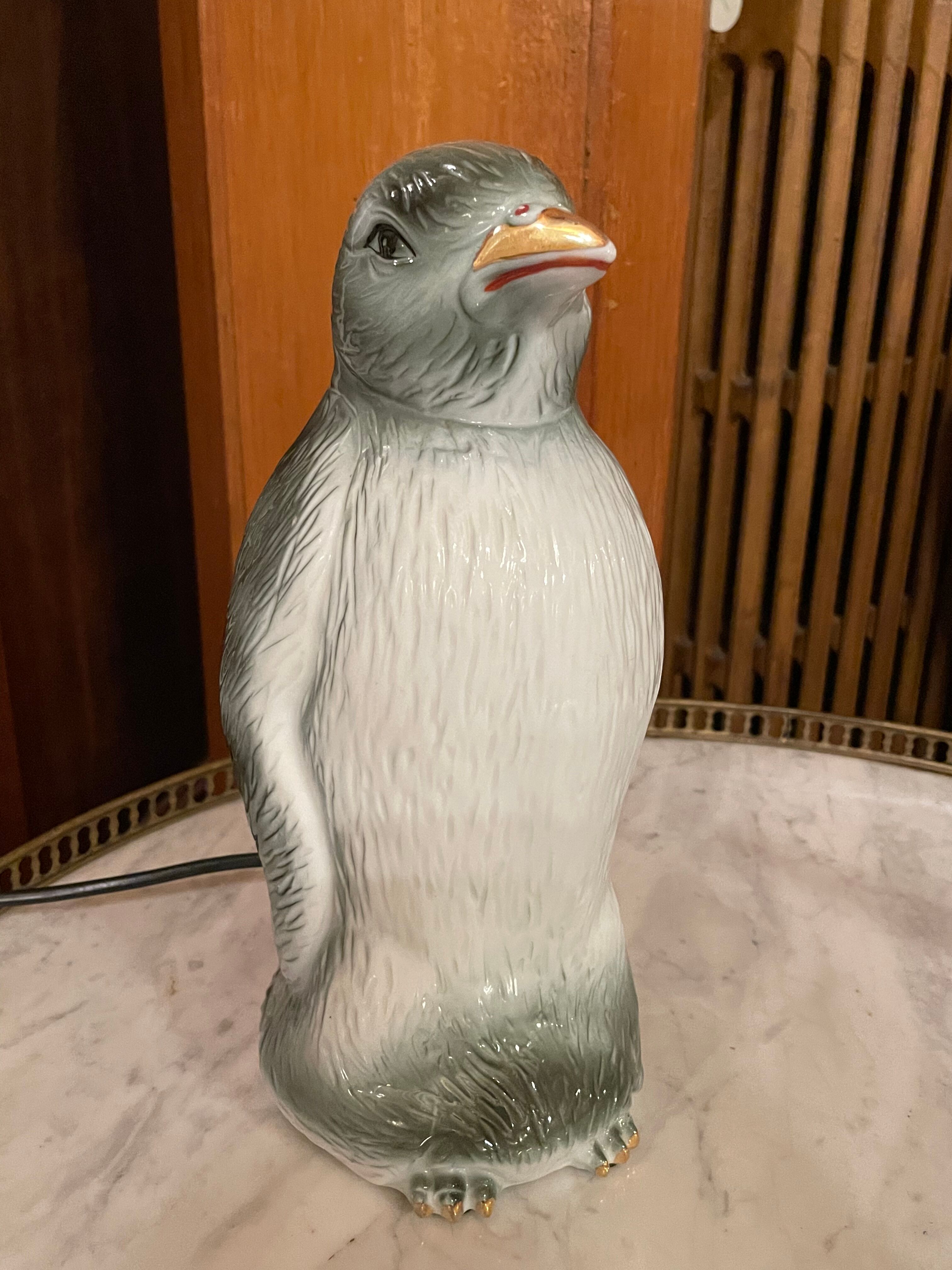 Vintage penguin night lamp