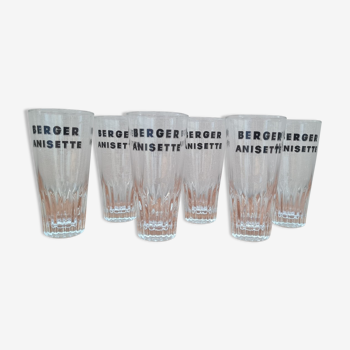 Set of 6 Berger Anisette glasses