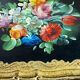 Wooden platter, hand-painted decoration