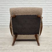 1960s, Danish armchair, furniture wool, beech wood.