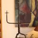 Wrought iron candle holder – 1950s