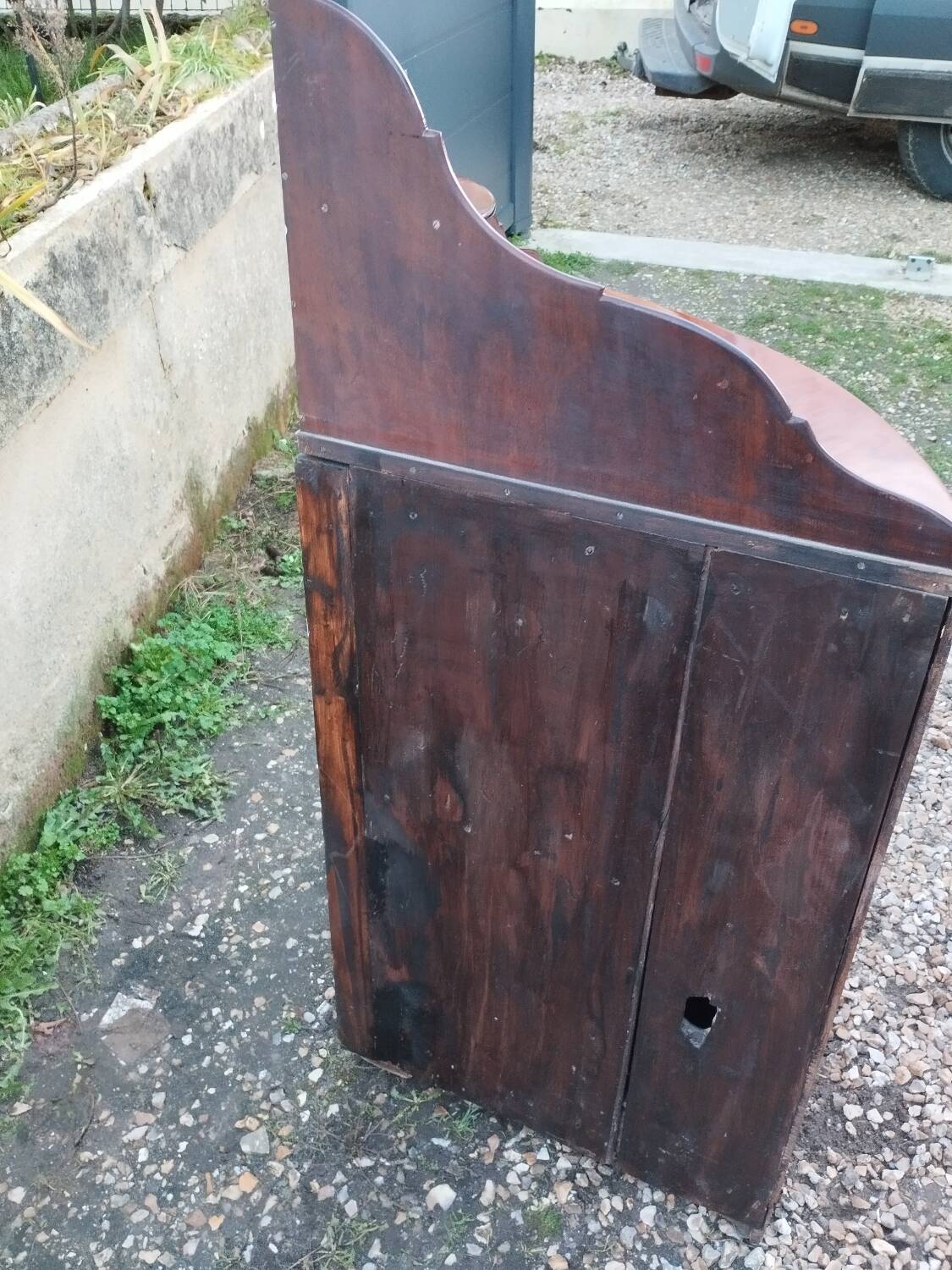 Meuble d'angle commode ancienne style louis xvi