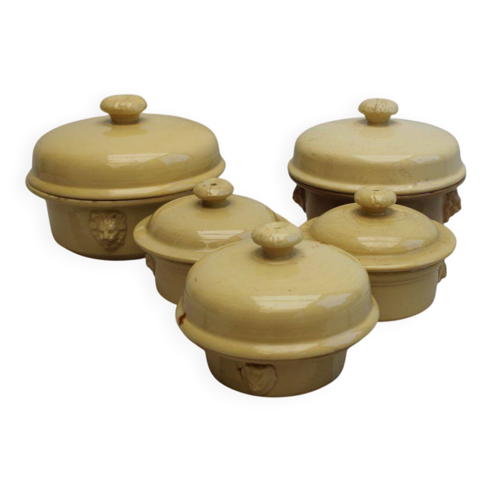Lot de 5 terrines en céramique
