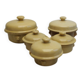 Set of 5 ceramic terrines
