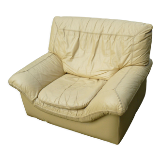 Fauteuil cuir roche bobois design 1970-80