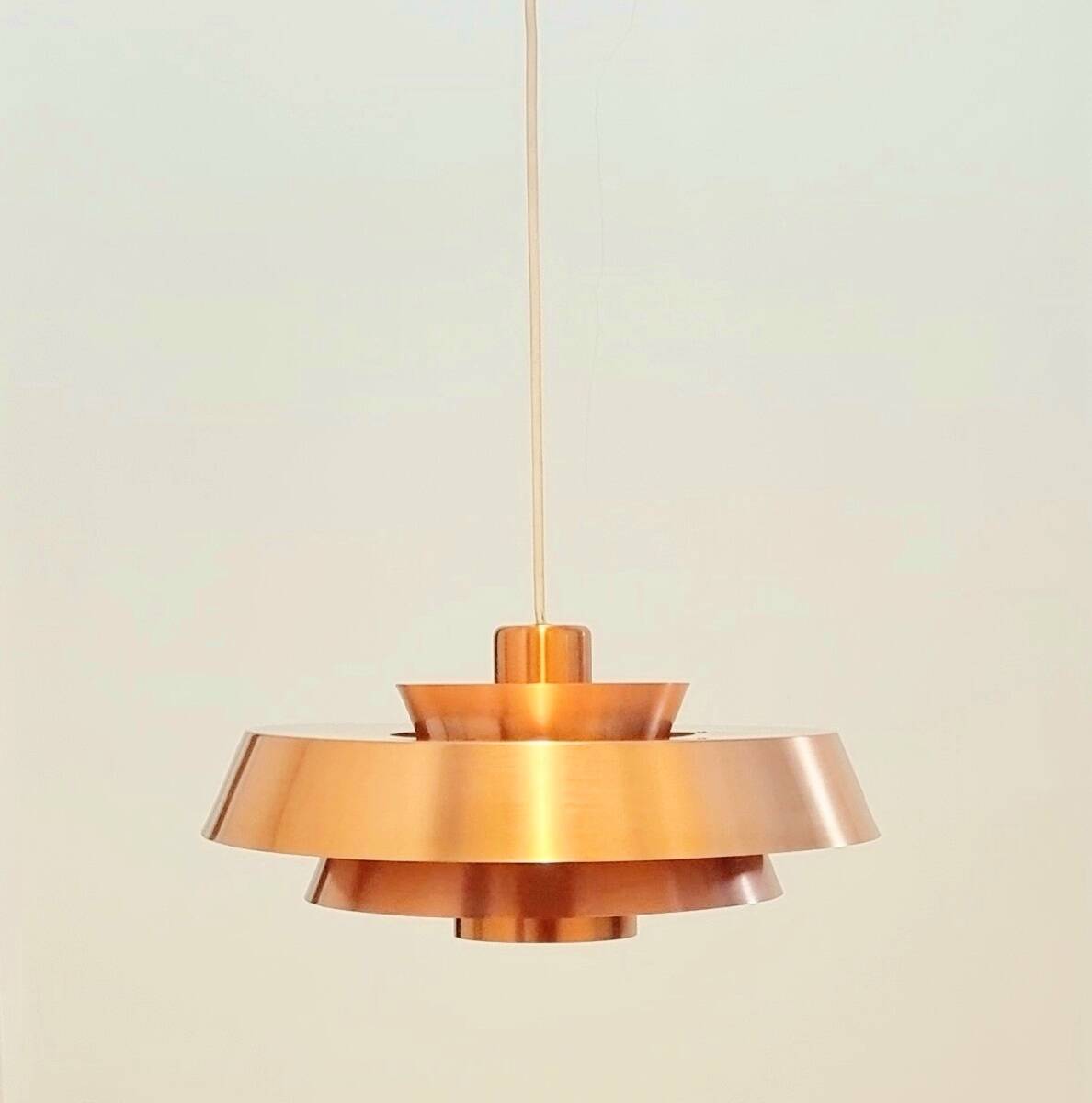 Mid Century Brass Ceiling Light - Jo Hammerborg for Fog & Mørup, Denmark
