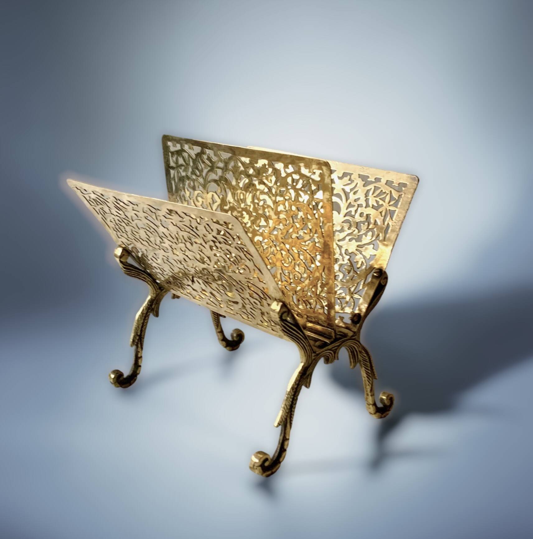 Old brass letter holder