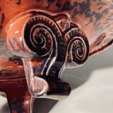Plat Art Déco tripode en céramique N°267 Jean Luce pour Villeroy & Boch