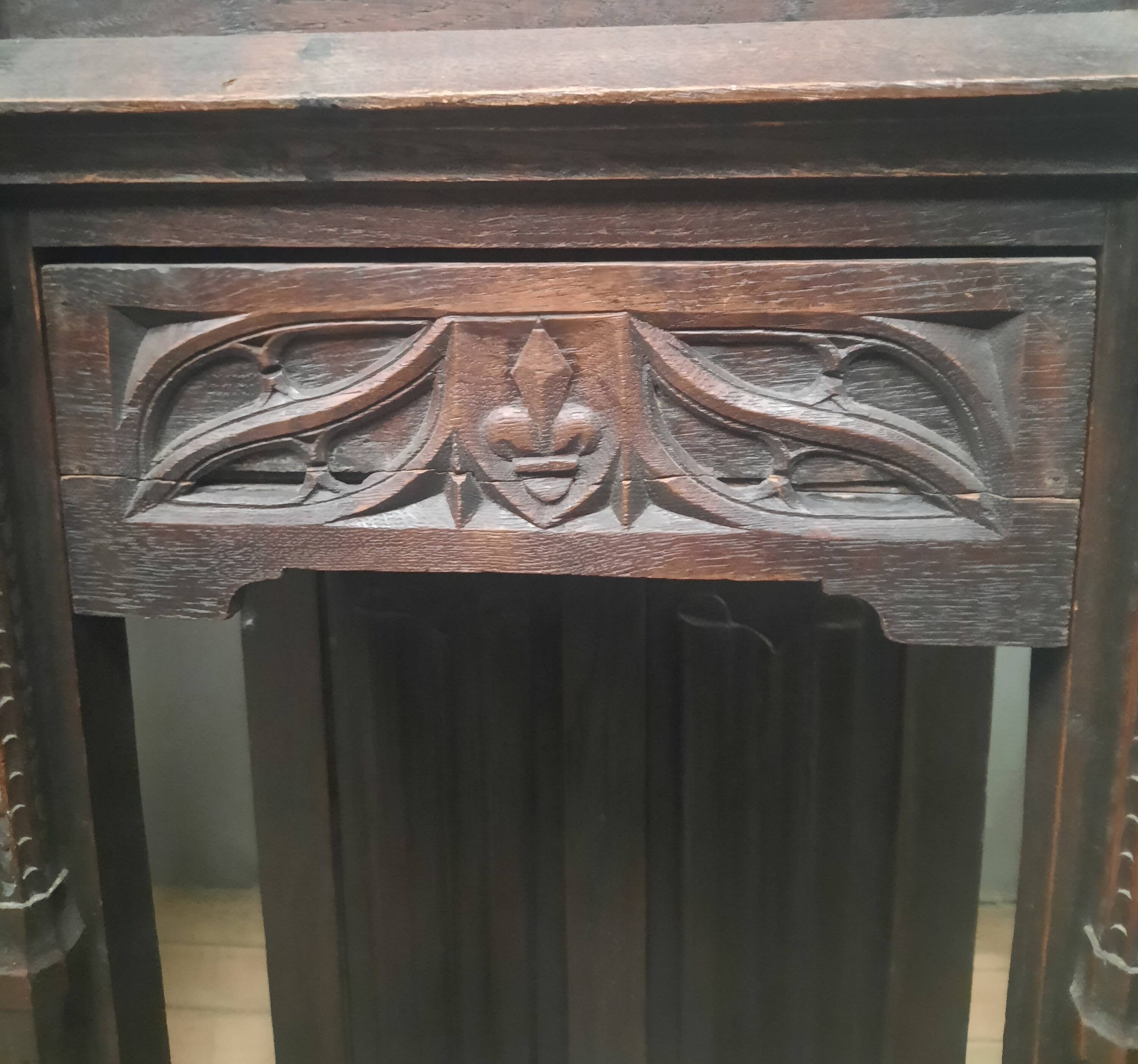 Pair of Gothic credenzas
