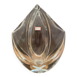 Stylized crystal vase signed Baccarat