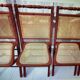4 folding cane chairs