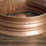 Decorative hammered copper fountain