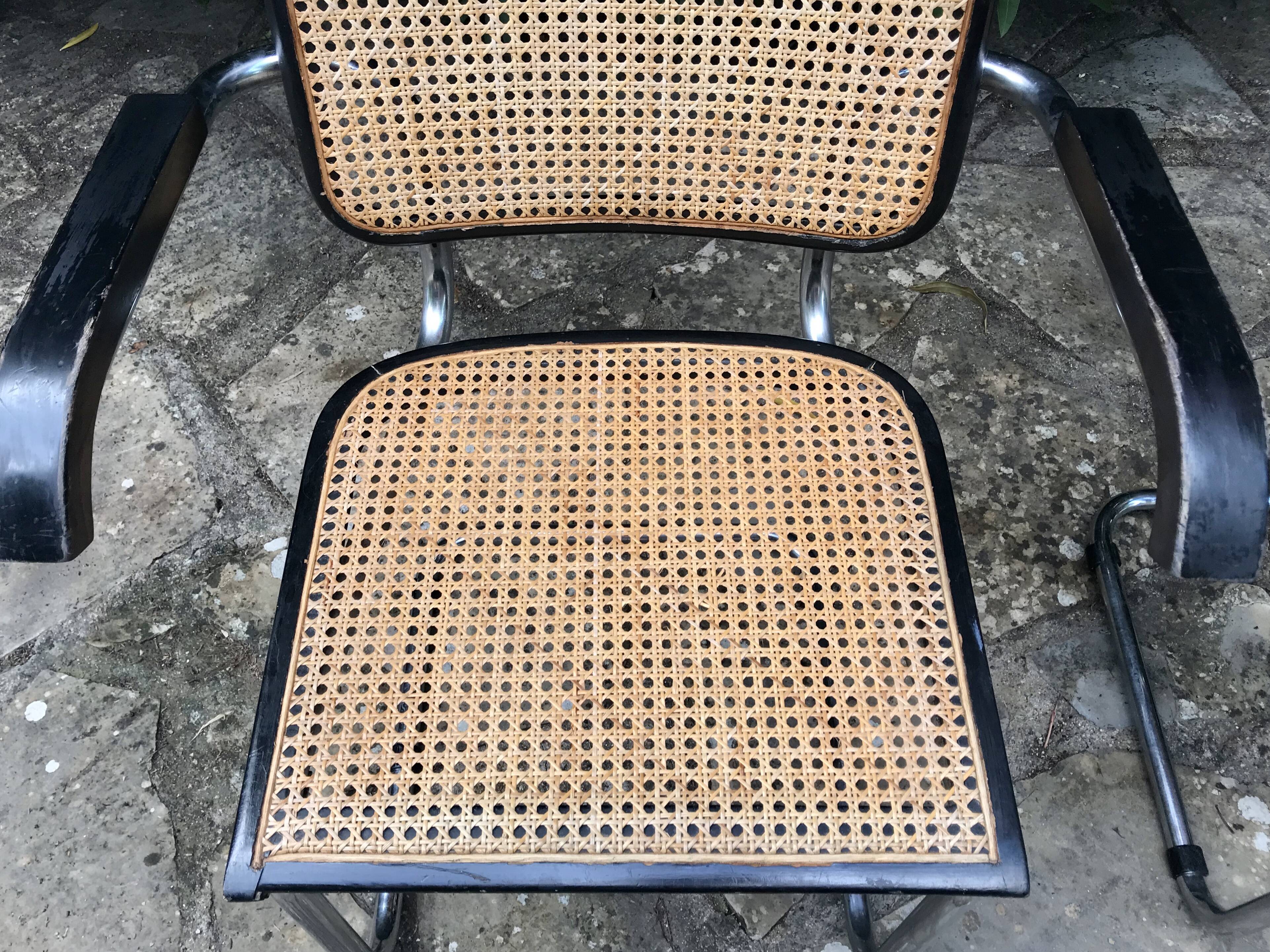 Pair of armchairs B64 Marcel Breuer