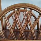 Rattan magazine holder