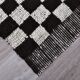 2x10 Checkered Moroccan Runner Rug 70x302Cm SK 242433