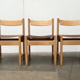 Swedish Mid-Century Safari Chair, 1960s, set of 3