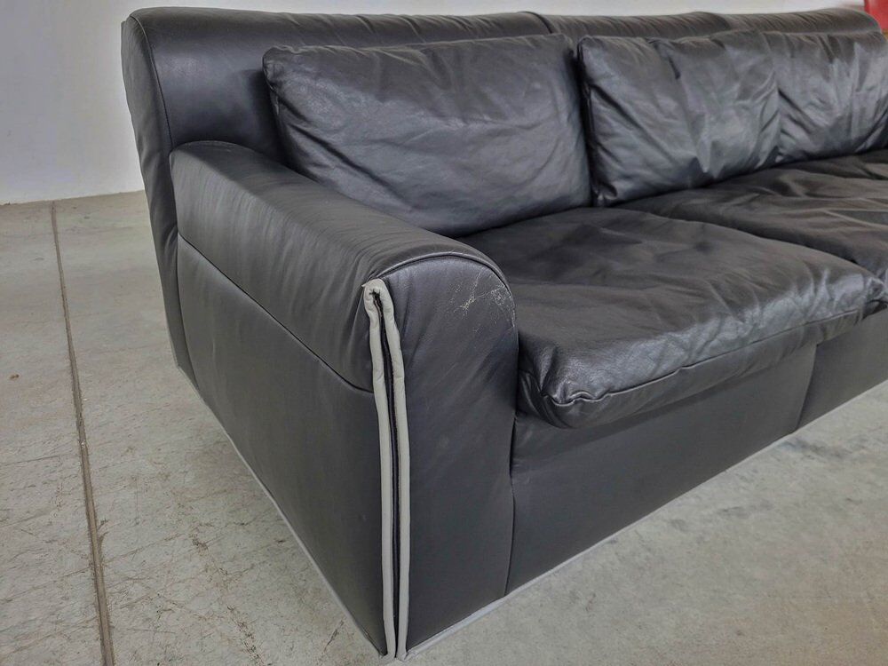 Canapé en cuir Heli par Otto Zapf pour Knoll, années 1980