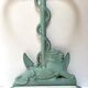 Enameled cast iron umbrella stand from the early 20th century