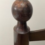 Brutalist low chair attributed to Charles Dudouyt, around 1940.