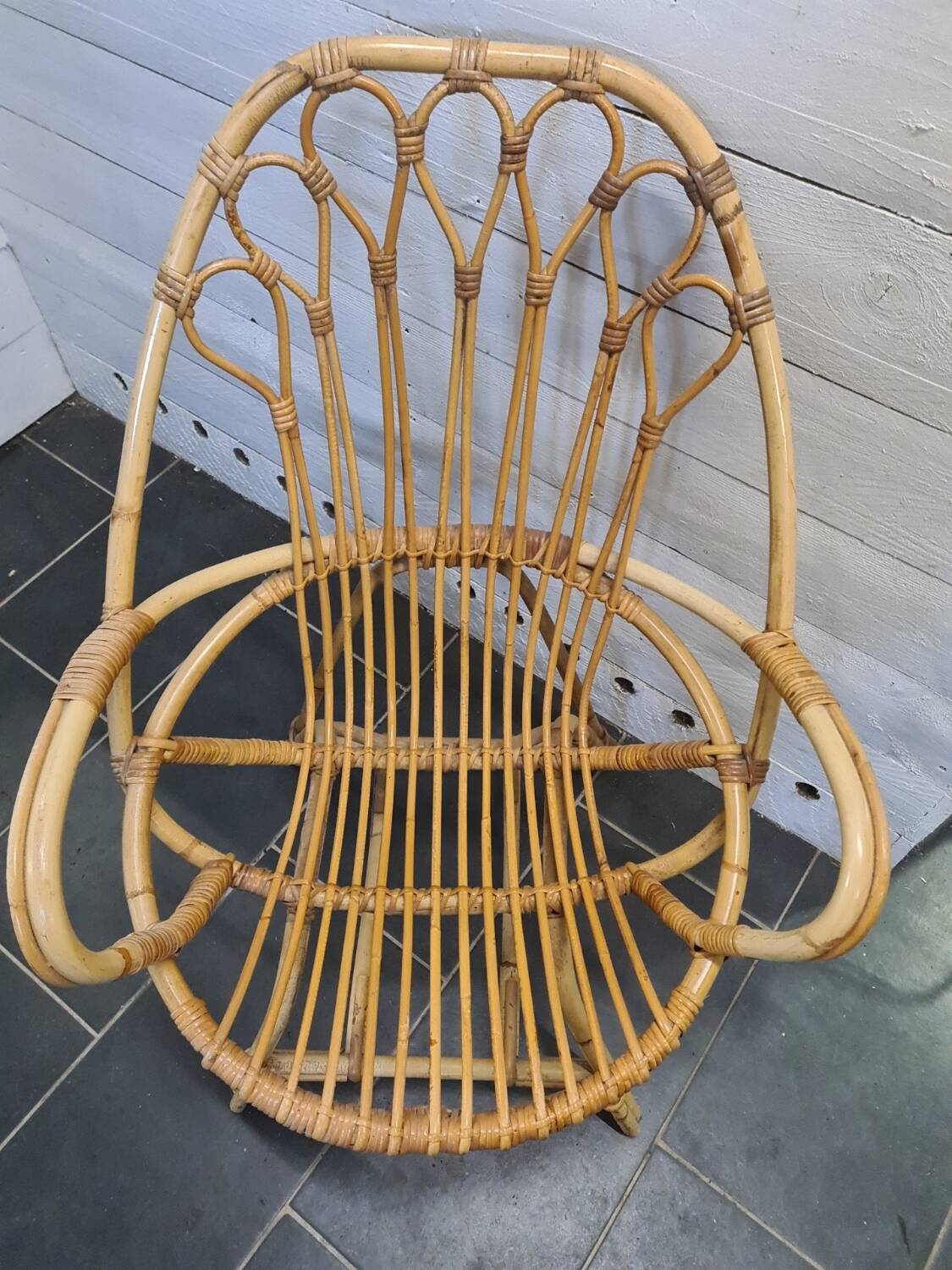 Rattan armchair
