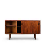 Mid-century rosewood sideboard with sliding doors from DR Mobler, 1960s