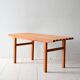 1960s Scandinavian pine slatted bench