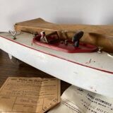 Jouet vintage, bateau JEP “Rubans Bleus”, 1938