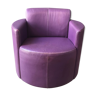 Bagatelle armchair by Steiner in purple leather