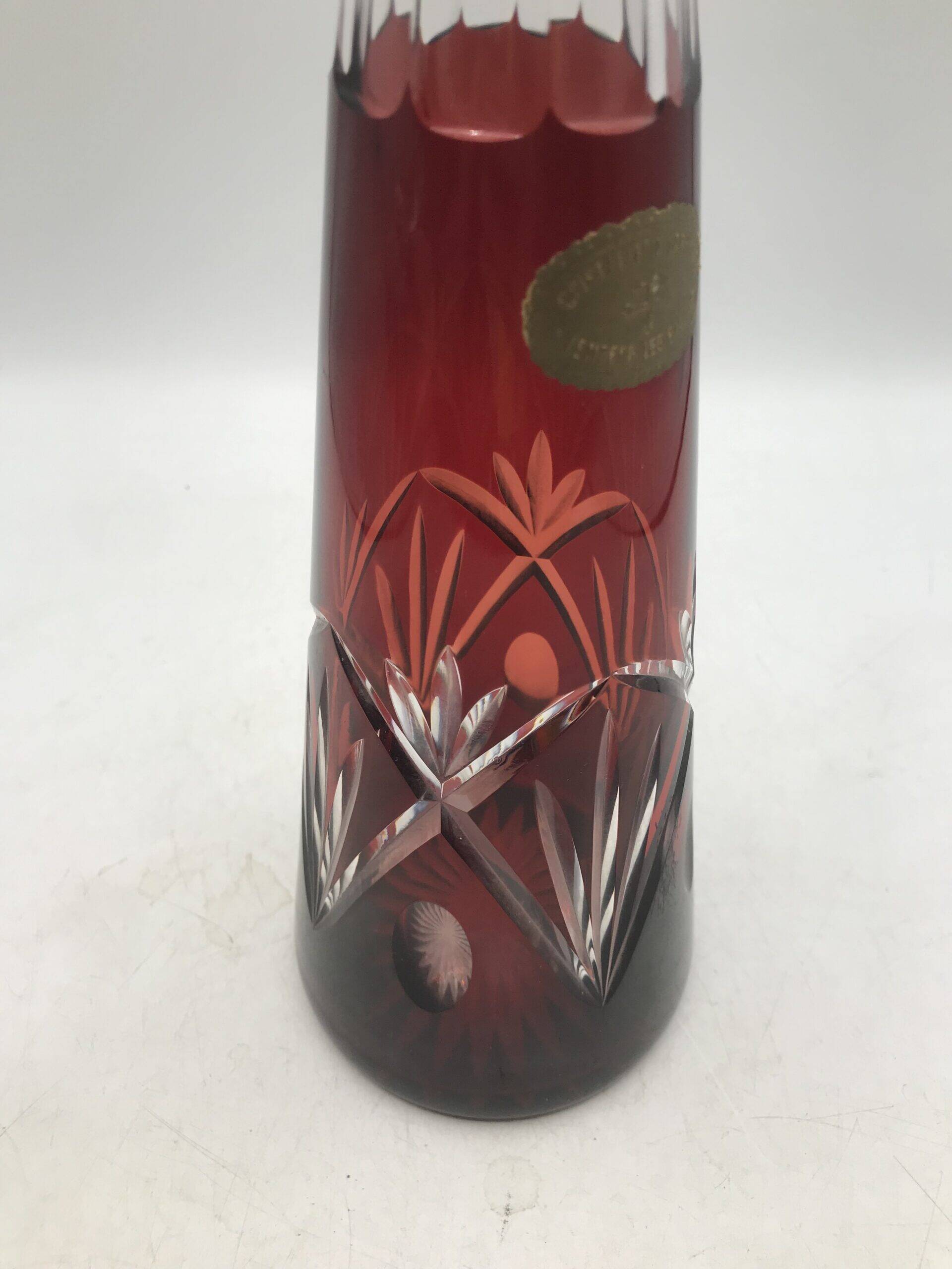 Art Deco crystal carafe Val Saint Lambert