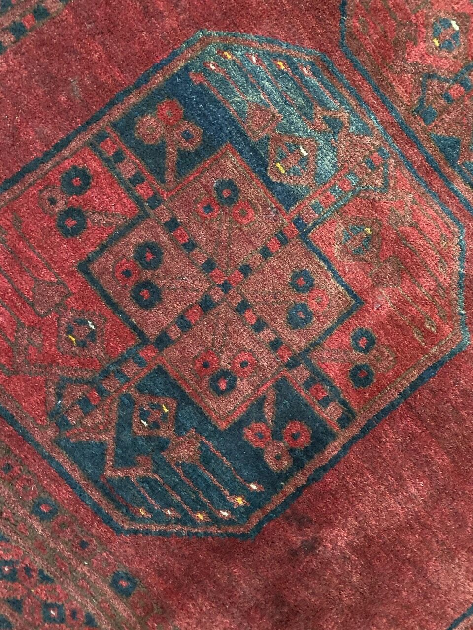 Carpet old Afghan Turkmen 152x230 cm