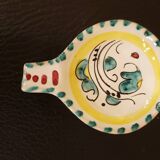 Signed ceramic ashtray set with holder