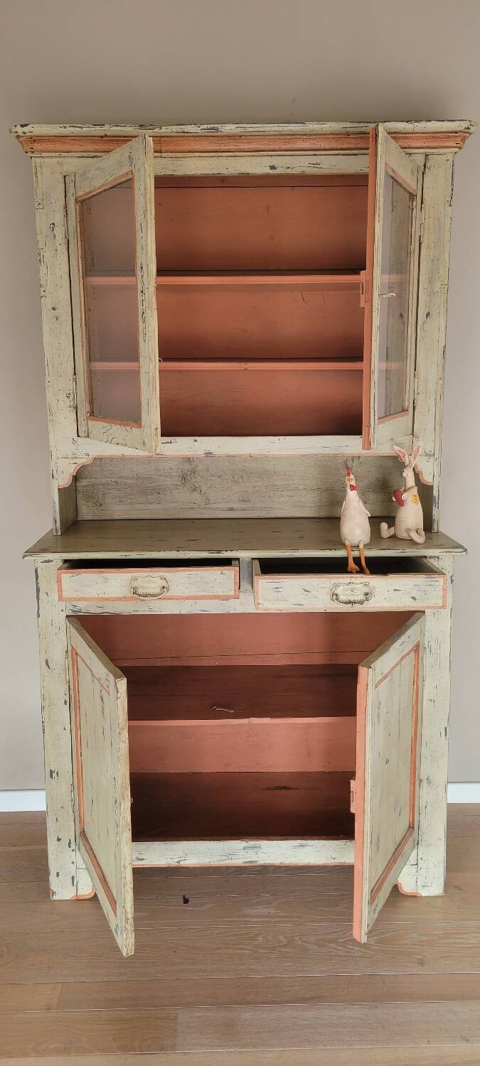 Vaisselier en bois vintage