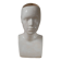 Vintage design vase 70s enamelled ceramic bust sculpture head face