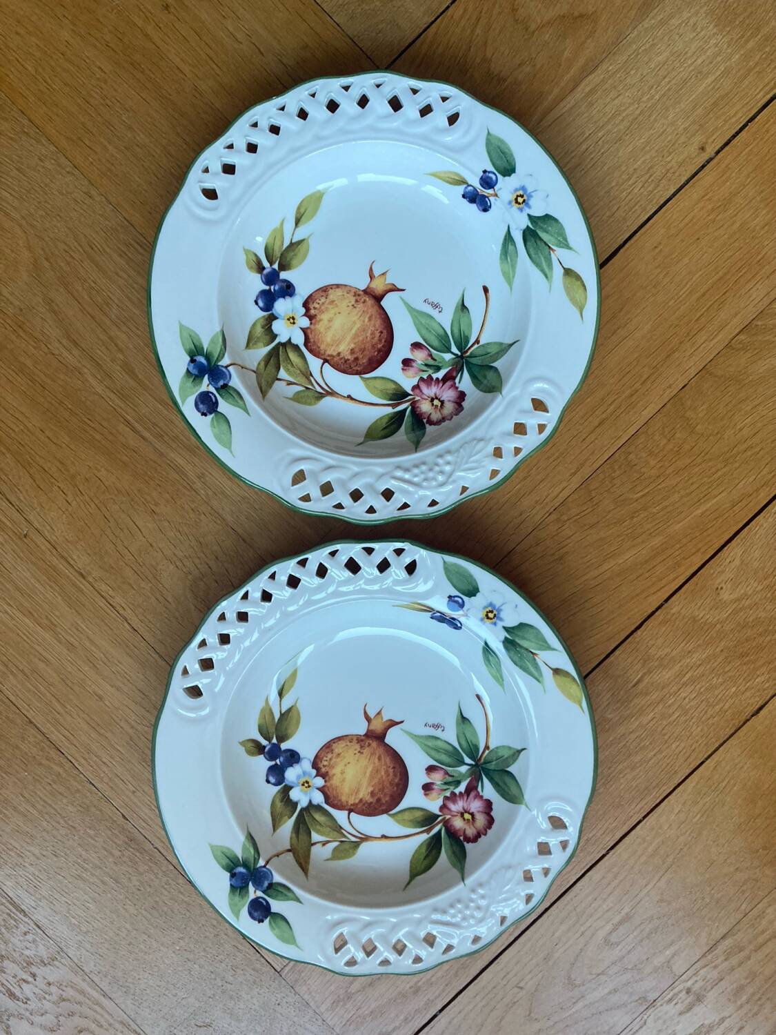 Tiffany deep plates