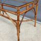Table en rotin vintage
