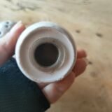 Salt and pepper shaker stoneware couple