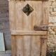 Ancienne porte de ferme cave  bois orme