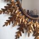 Mirror sun gold metal 67 x 49