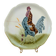 Antique plate Terre de Fer Choisy-le-Roi Hb – Polychrome cock in slipware