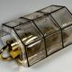 60s 70s Wall Lamp Wall Sconce Glashütte Limburg Germany Glass & Metal