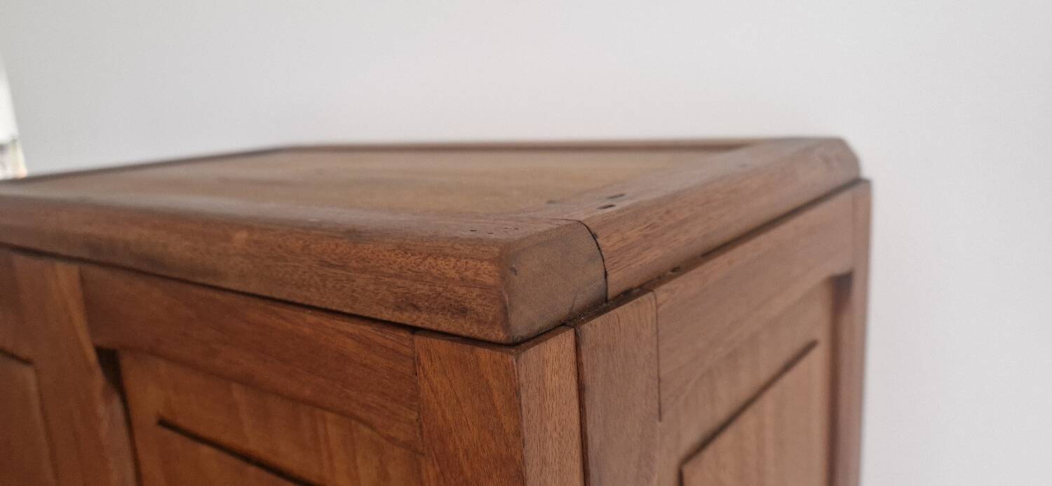 1950s handcrafted cabinet - Solid mahogany wood - Unique piece