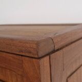 1950s handcrafted cabinet - Solid mahogany wood - Unique piece