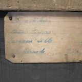 Coffre ancien tôle et bois