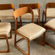 6 Baumann chairs foot sled