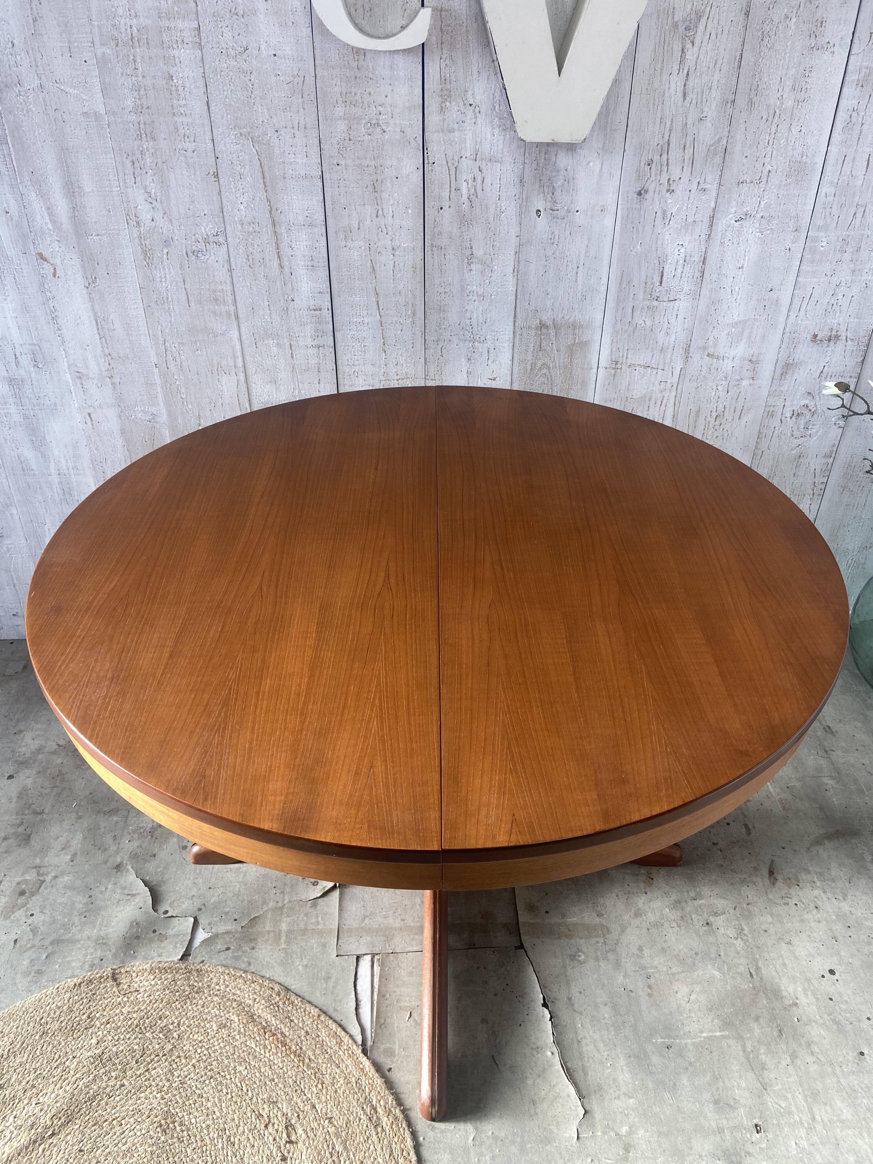 Table ronde extensible vintage